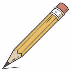 pencil icon vector .white background