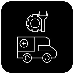 ambulance repair icon design