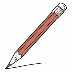 pencil icon vector .white background