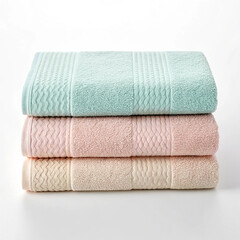 Cotton hand towel set in pastel colors