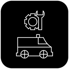 ambulance repair icon design