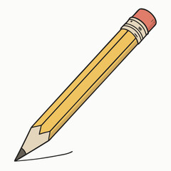 pencil icon vector .white background