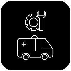ambulance repair icon design