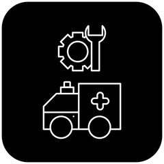 ambulance repair icon design