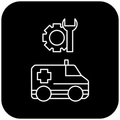 Obraz premium ambulance repair icon design