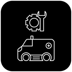 ambulance repair icon design