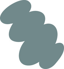 Blob shape organic in boho style