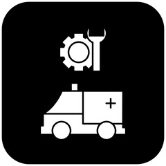 ambulance repair icon design