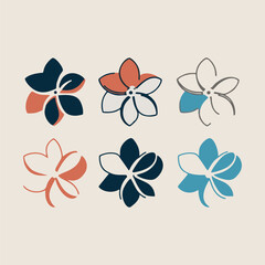 Obraz premium Distinctive floral logo design emphasizing artistic flair and modern branding aesthetics.