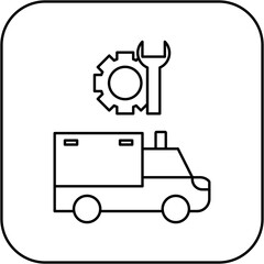 ambulance repair icon design