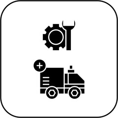 ambulance repair icon design