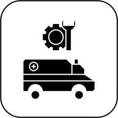 ambulance repair icon design