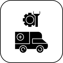 ambulance repair icon design