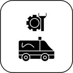 ambulance repair icon design