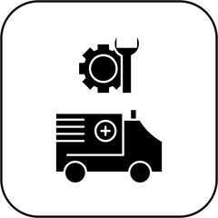 ambulance repair icon design