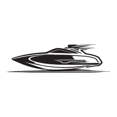 speed boat icon vector design image