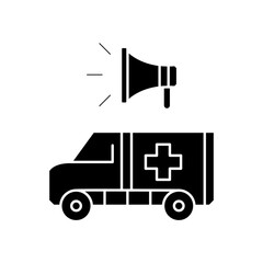 ambulance speaker icon design