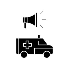 ambulance speaker icon design