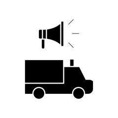 ambulance speaker icon design