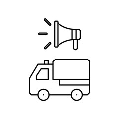 ambulance speaker icon design