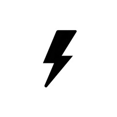 Lightning bolt symbol on dark background
