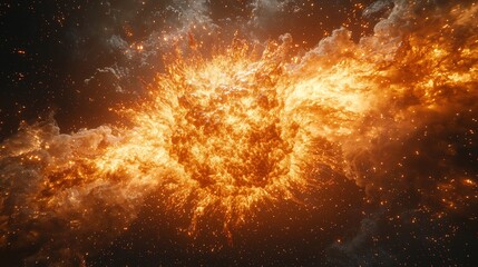 Rage Visualized As a Supernova Erupting Across a Coded Grid Where Gas and Fire Swirl Through Chaotic Bloom