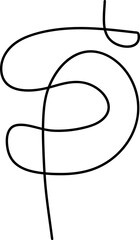 Hand drawn line doodle
