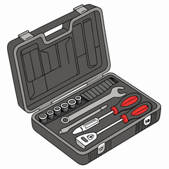 toolbox icon vector .white background