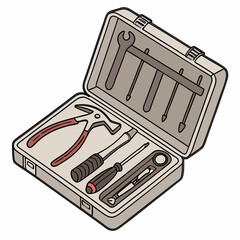 toolbox icon vector .white background
