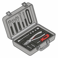 toolbox icon vector .white background