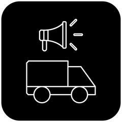 
ambulance speaker icon design