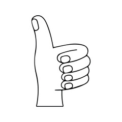 Thumbs Up Icon. Hand With Thumbs Up Gesture Illustration. Ok And Agree Sign. Support And Like Symbol.