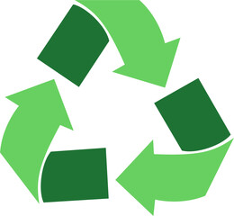 Recycling symbol vector illustration. Waste management. World environmental day concept.