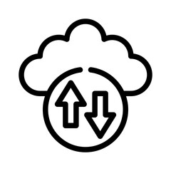 SaaS sync line icon