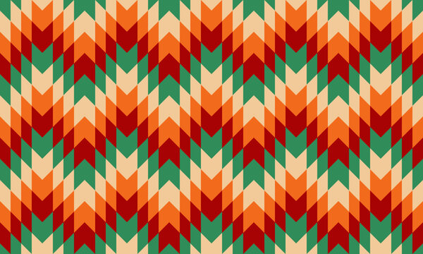 vector boho navajo tribal and native american seamless pattern  geometric ethnic southwestern decor style  geometric ornament aztec ornament pattern  for home decoration, textile and fashion