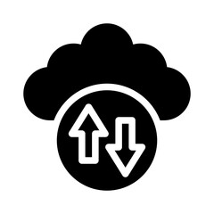SaaS sync glyph icon