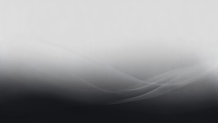 Abstract grayscale gradient with subtle curved lines and soft light effect