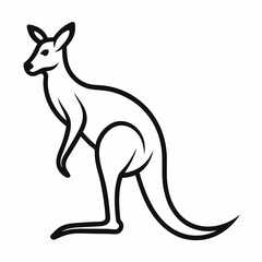 kangaroo vector illustration