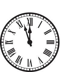 Printclock stencil icon silhouette vector illustration
