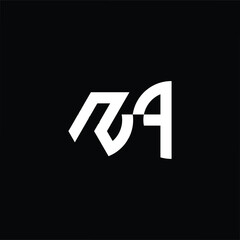 Flat monogram logo with NA letters, designed for professional branding, startups, or modern businesses that value clarity, simplicity, and strong identity design.