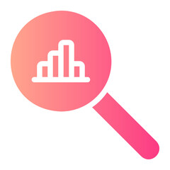 Obraz premium analytics gradient icon