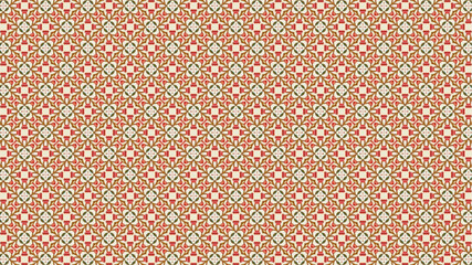 Geometric abstract floral repeat seamless pattern design for home decor and textile design.
