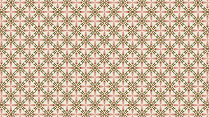 Geometric abstract floral repeat seamless pattern design for home decor and textile design.