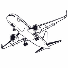 airplane icon vector .white background