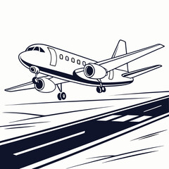 airplane icon vector .white background