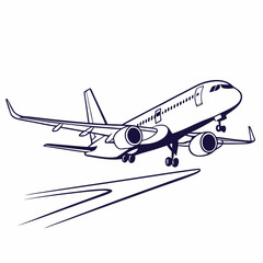 airplane icon vector .white background