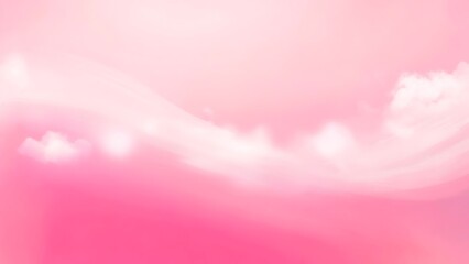 Dreamy pink sky with soft clouds, creating a serene and ethereal atmosphere