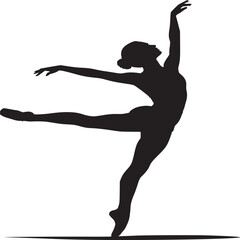 silhouette of a ballet dancer