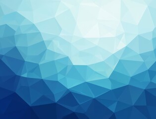 Fototapeta premium Abstract blue geometric low poly background design