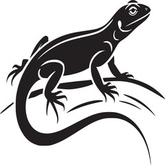 lizard isolated on white
